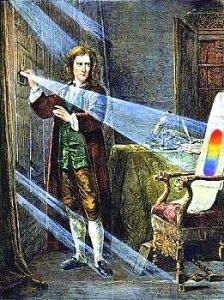 Isaac Newton et le prisme
